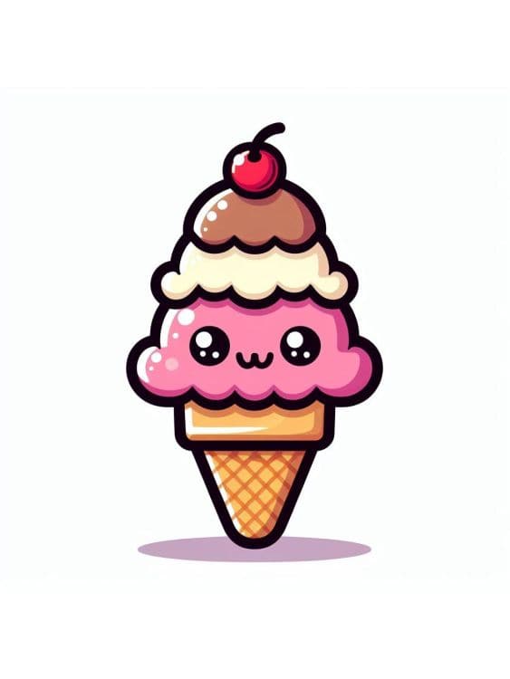Cartoon Ice Cream Cone