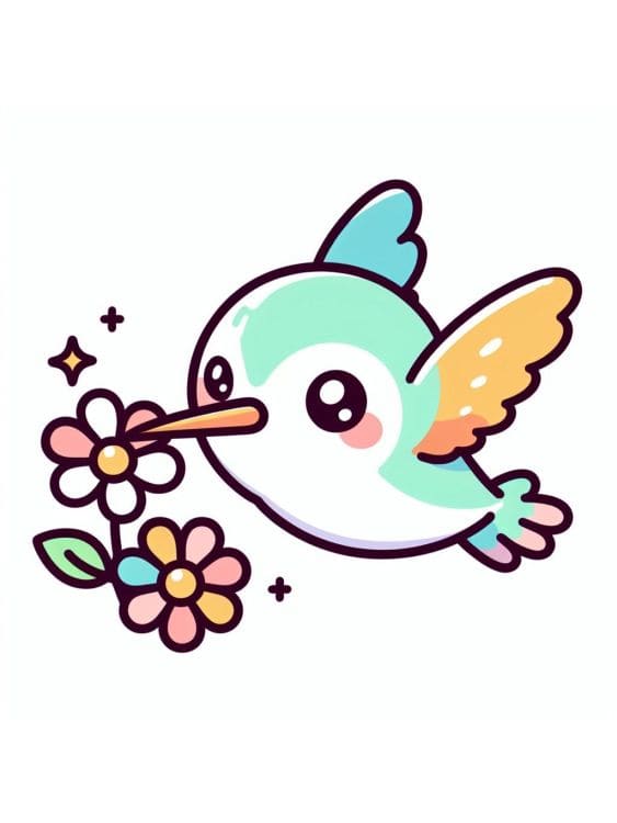 Hummingbird Sipping Nectar