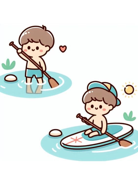 Paddleboard on Calm Water