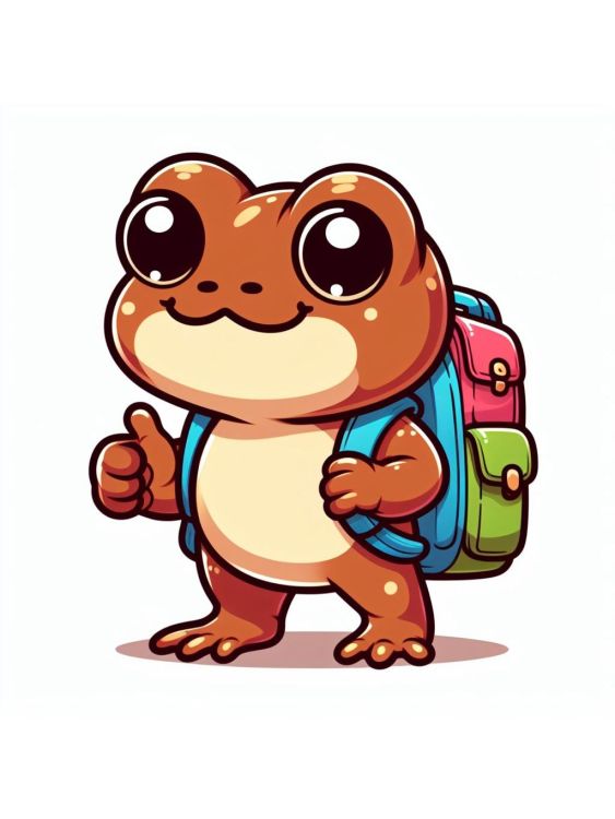Brown Frog with a Backpack