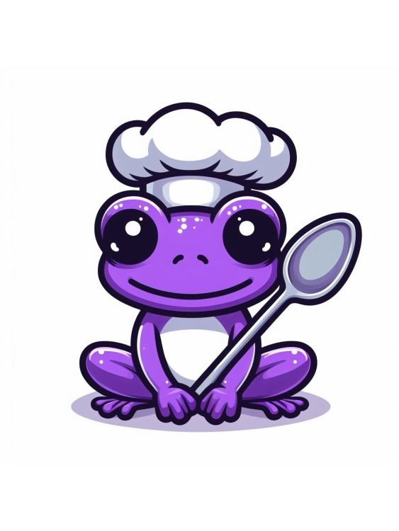 Purple Chef Frog