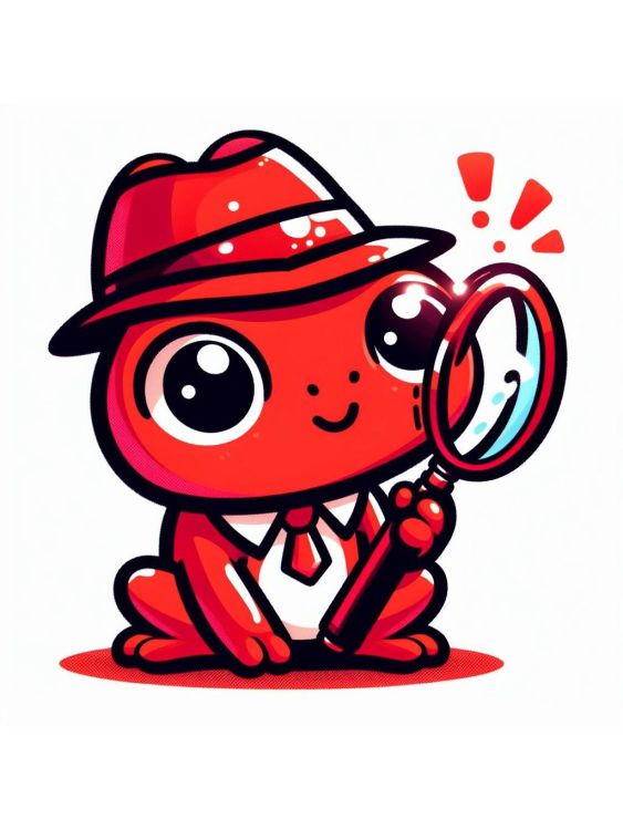Red Detective Frog