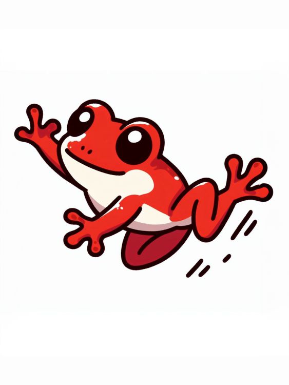 Red Jumping Frog