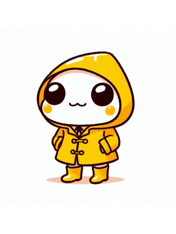 White Frog in a Raincoat