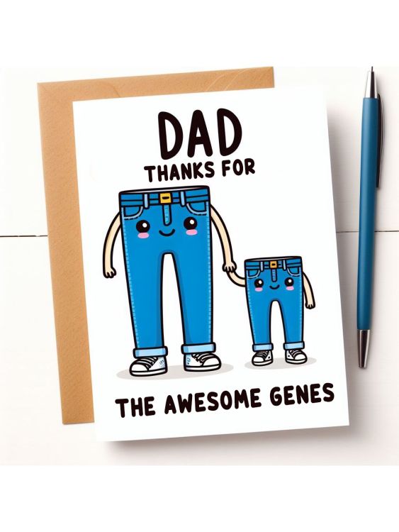 Dad, thanks for the awesome genes