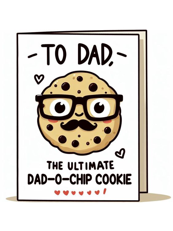 To Dad, the ultimate dad-o-chip cookie