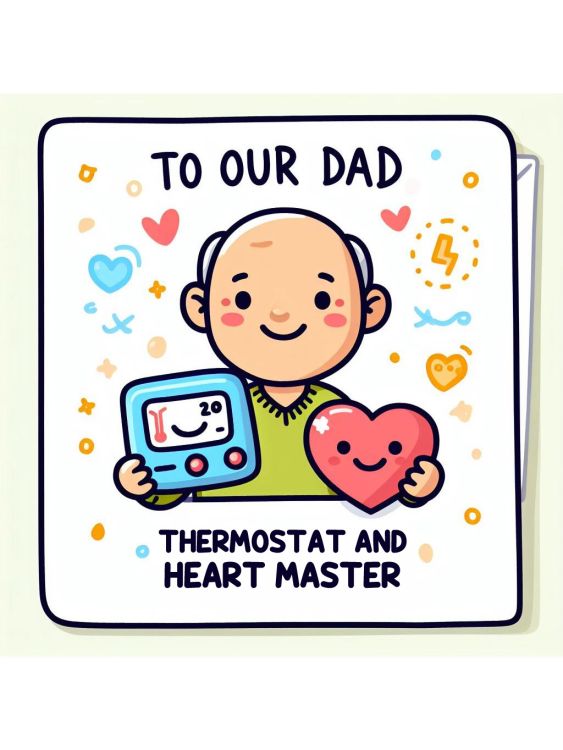 To our Dad, thermostat and heart master