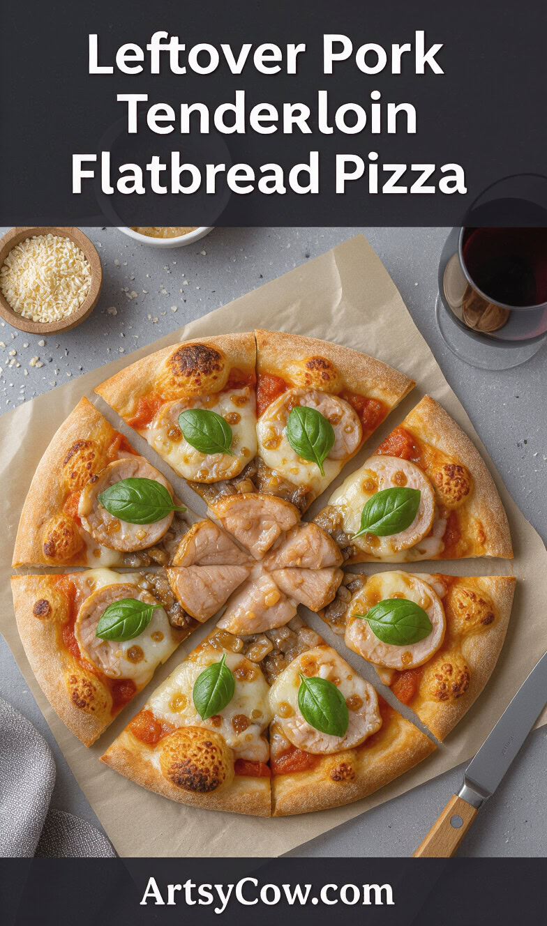 leftover pork tenderloin flatbread pizza recipe 2 pin image