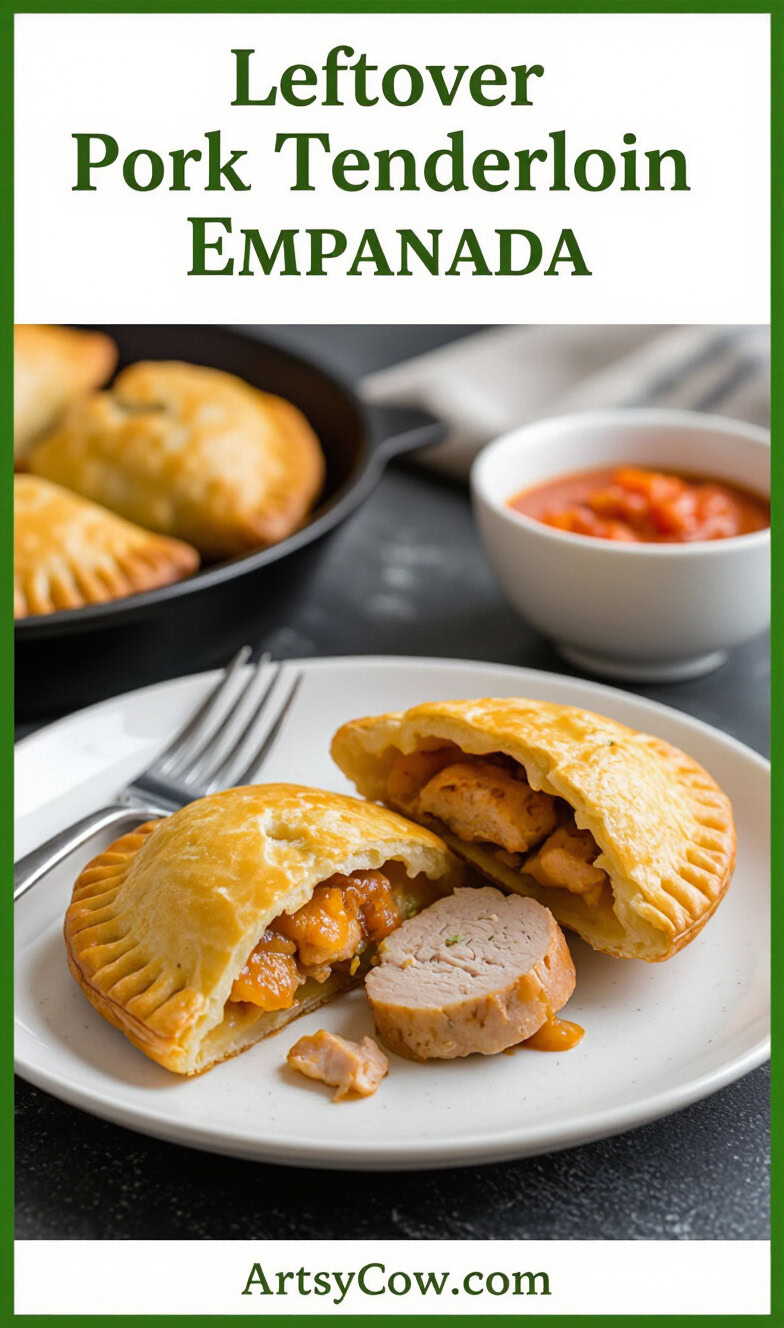 leftover pork tenderloin empanada recipe pin image