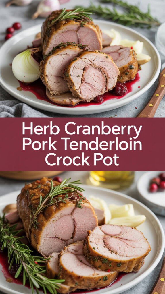 Herb Cranberry Pork Tenderloin Recipe 