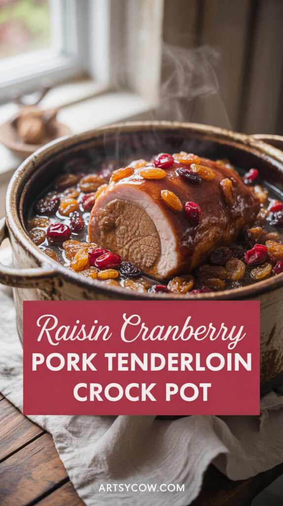 Cow Raisins Raisin Cranberry Pork Tenderloin Crock Pot Recipe: Sweet, Tangy, Almost ...