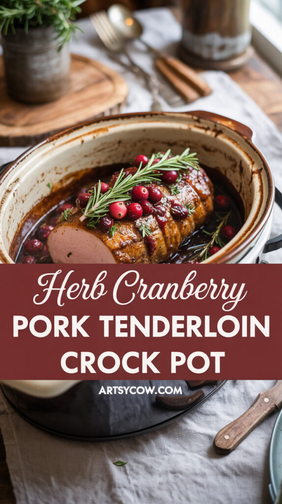Herb Cranberry Pork Tenderloin Crock Pot