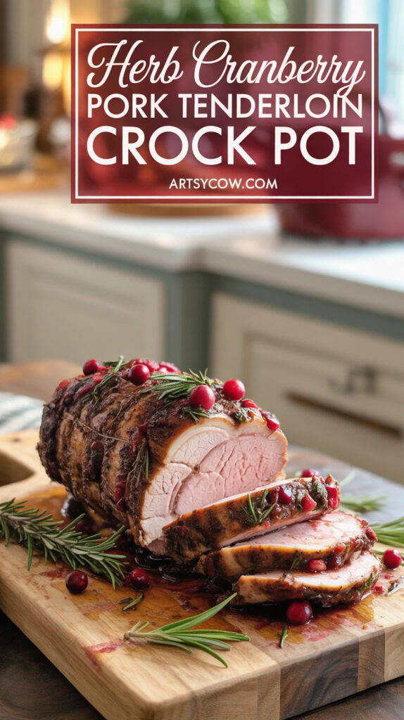 Herb Cranberry Pork Tenderloin Crock Pot Recipe That Makes You Look Like a Dinner Genius
