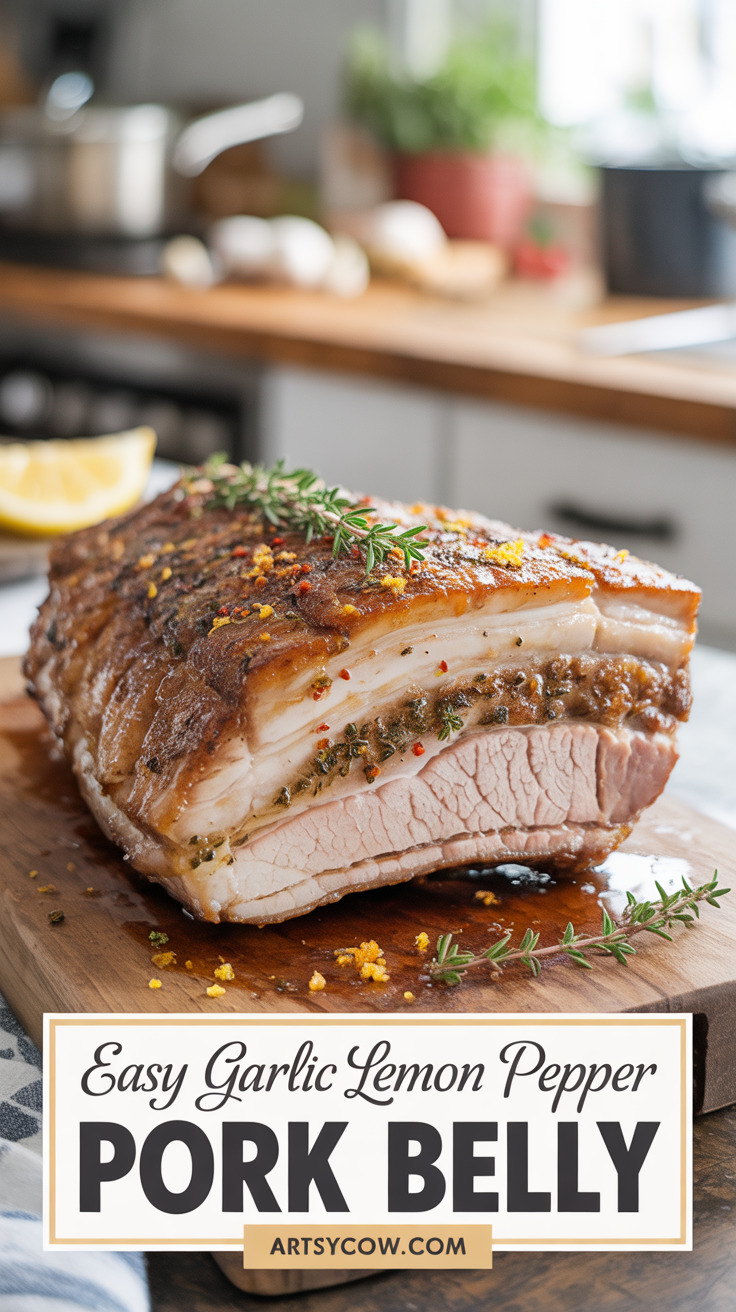 pin-1-Easy Garlic Lemon Pepper Pork Belly-5