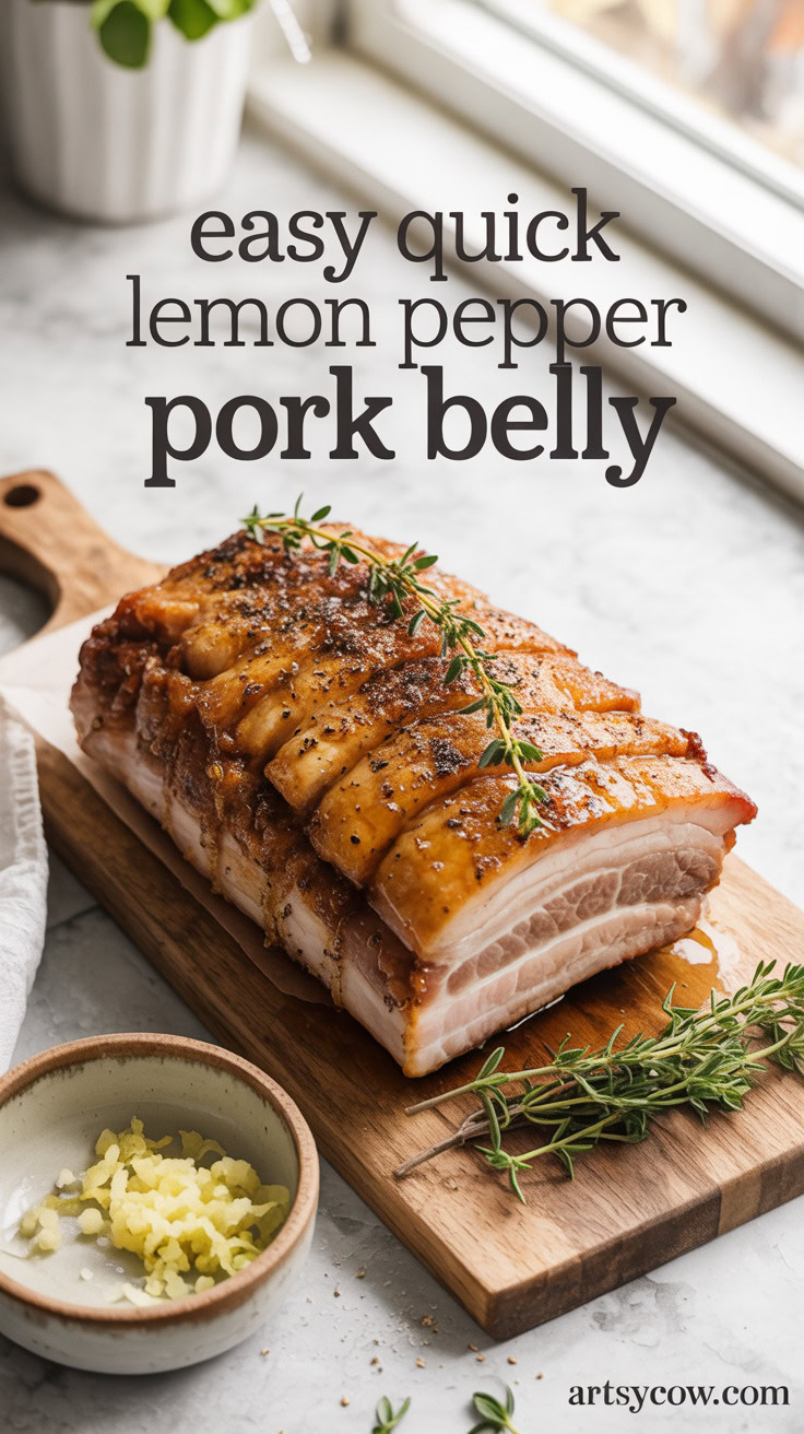 pin-1-Easy Quick Lemon Pepper Pork Belly-5