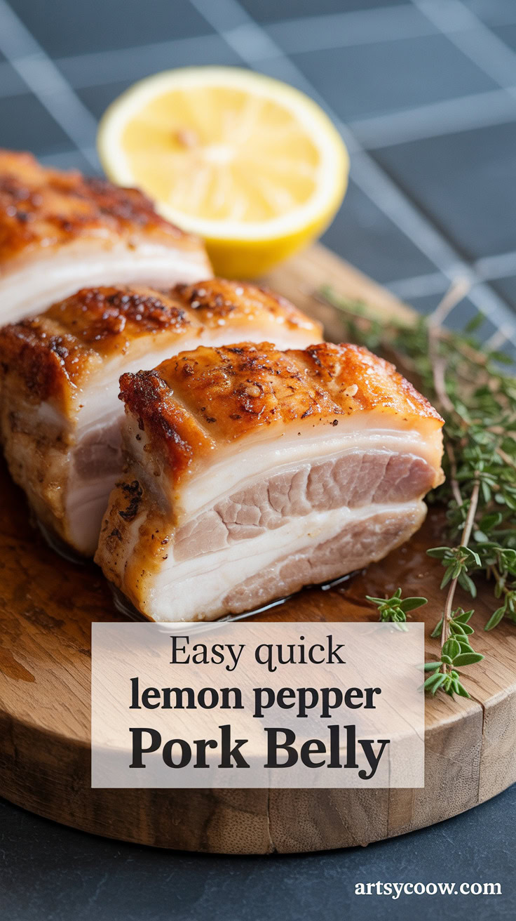 pin-1-Easy Quick Lemon Pepper Pork Belly-7