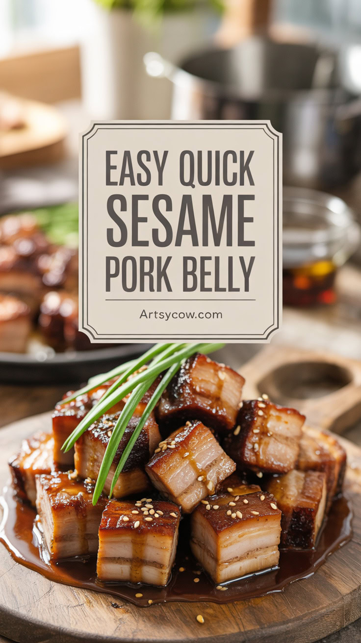 pin-1-Easy Quick Sesame Pork Belly-5