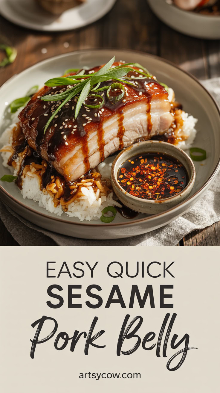 pin-1-Easy Quick Sesame Pork Belly-7