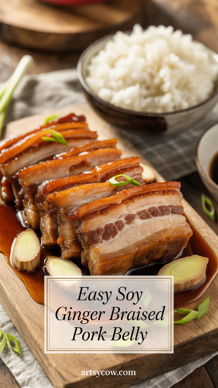 pin-1-Easy Soy Ginger Braised Pork Belly-7