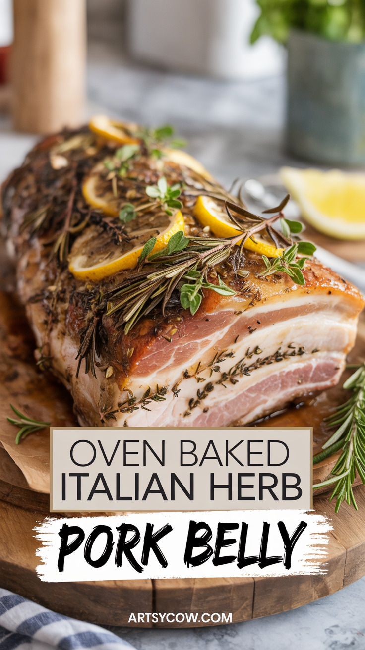 pin-1-Oven Baked Italian Herb Pork Belly-5