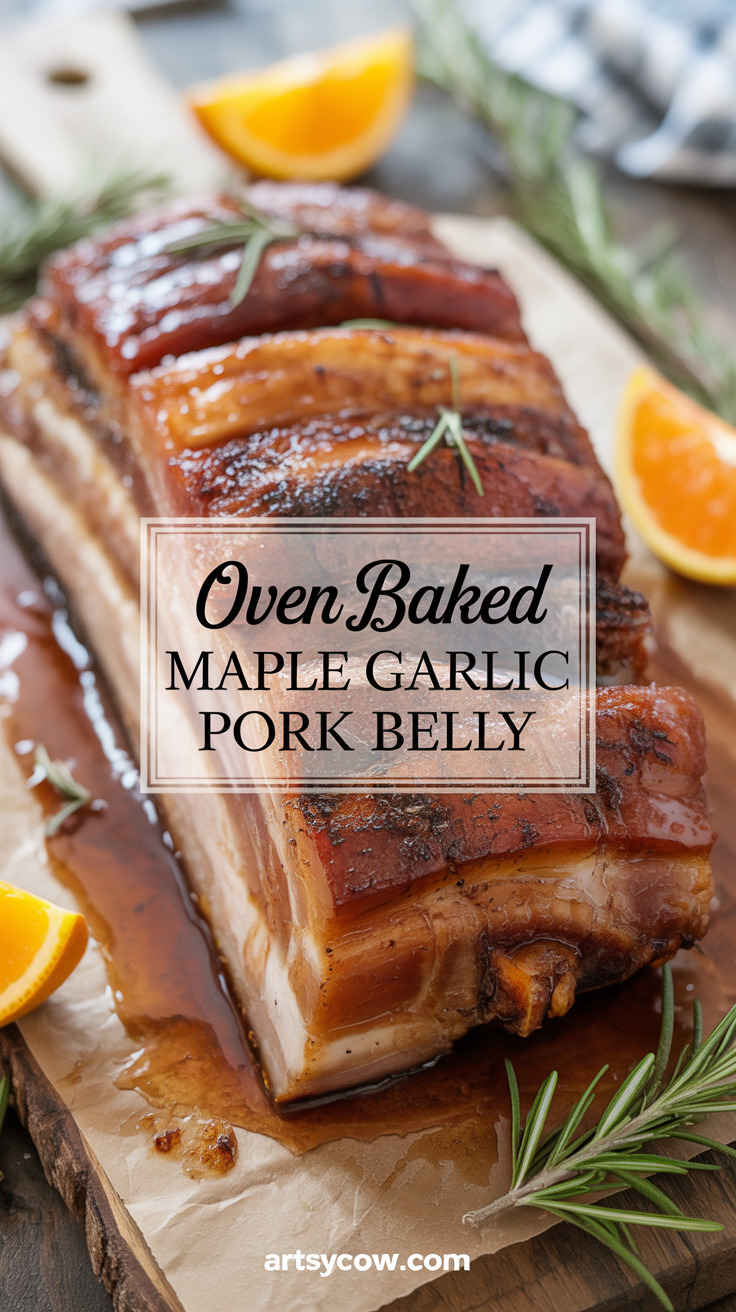 pin-1-Oven Baked Maple Garlic Pork Belly-6