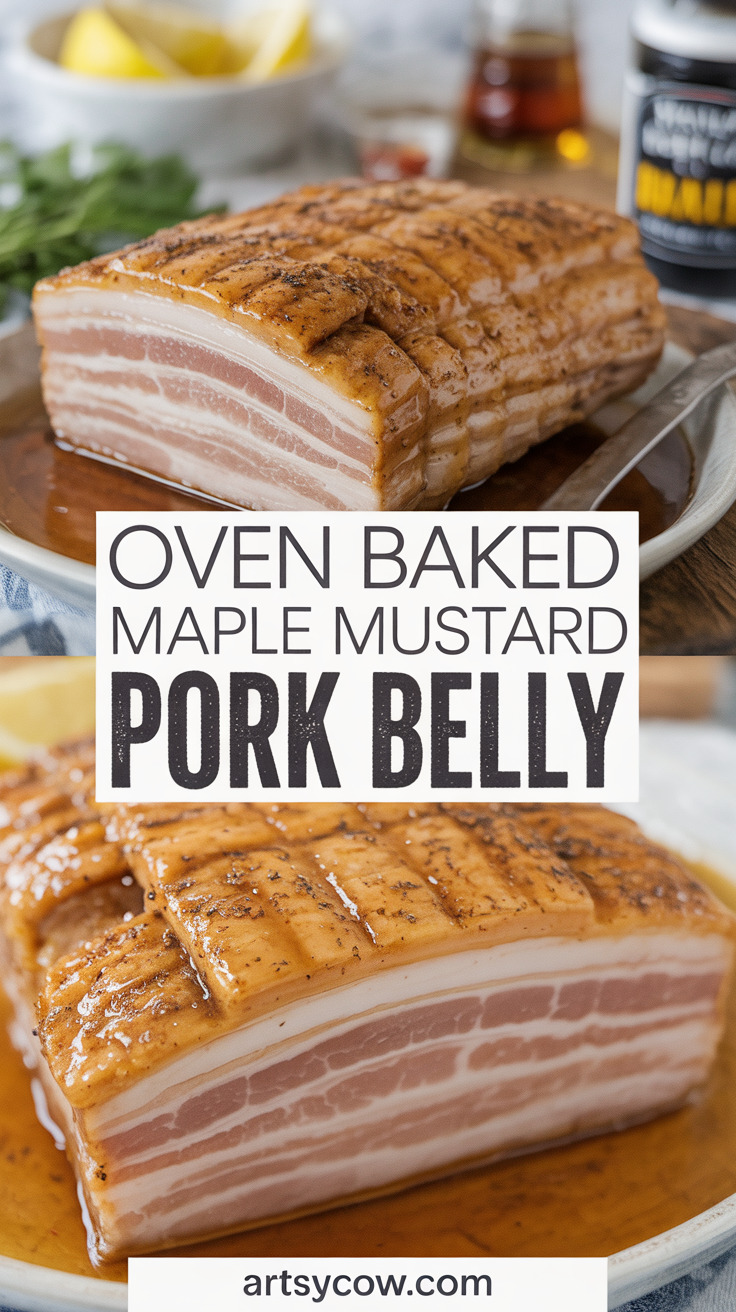 pin-1-Oven Baked Maple Mustard Pork Belly-4