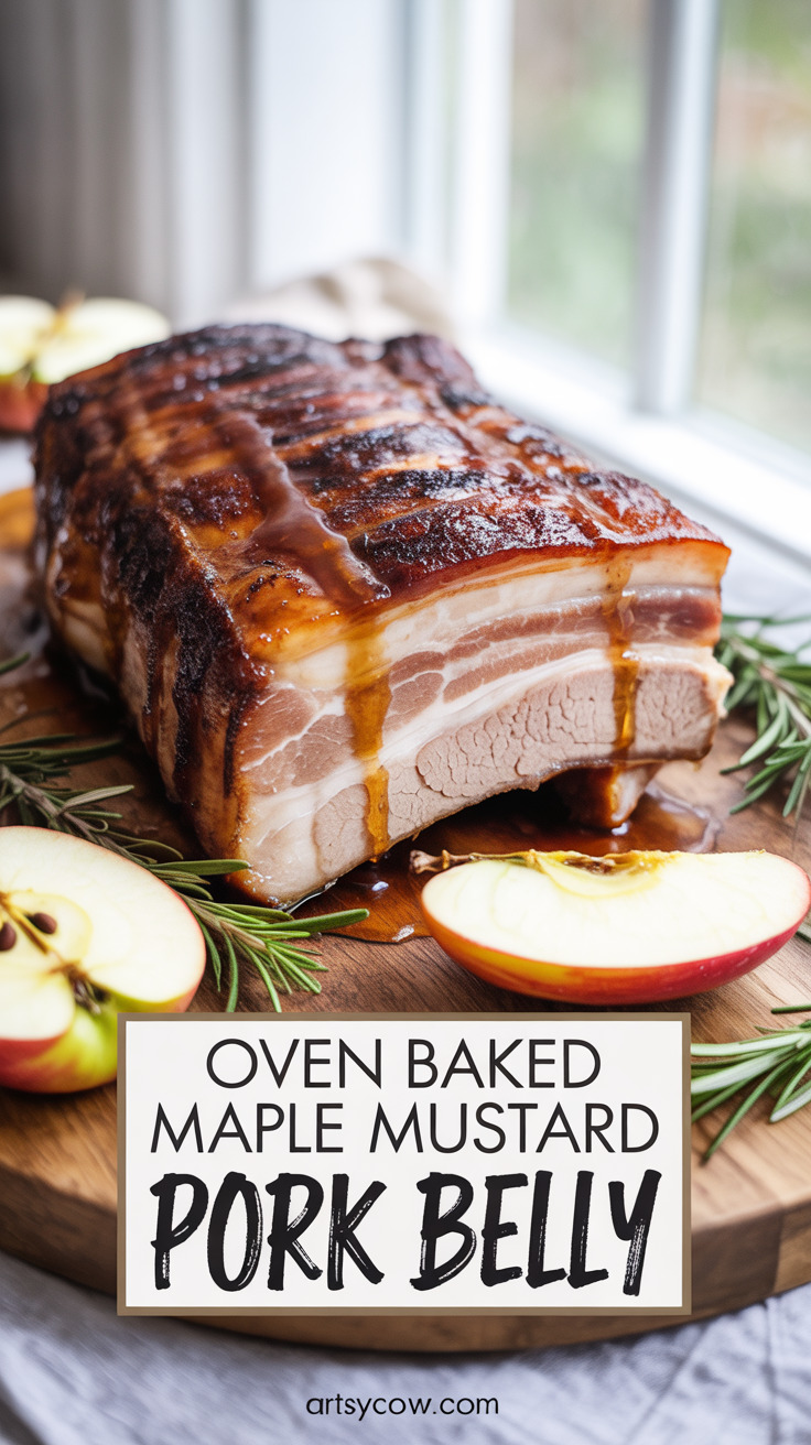pin-1-Oven Baked Maple Mustard Pork Belly-6