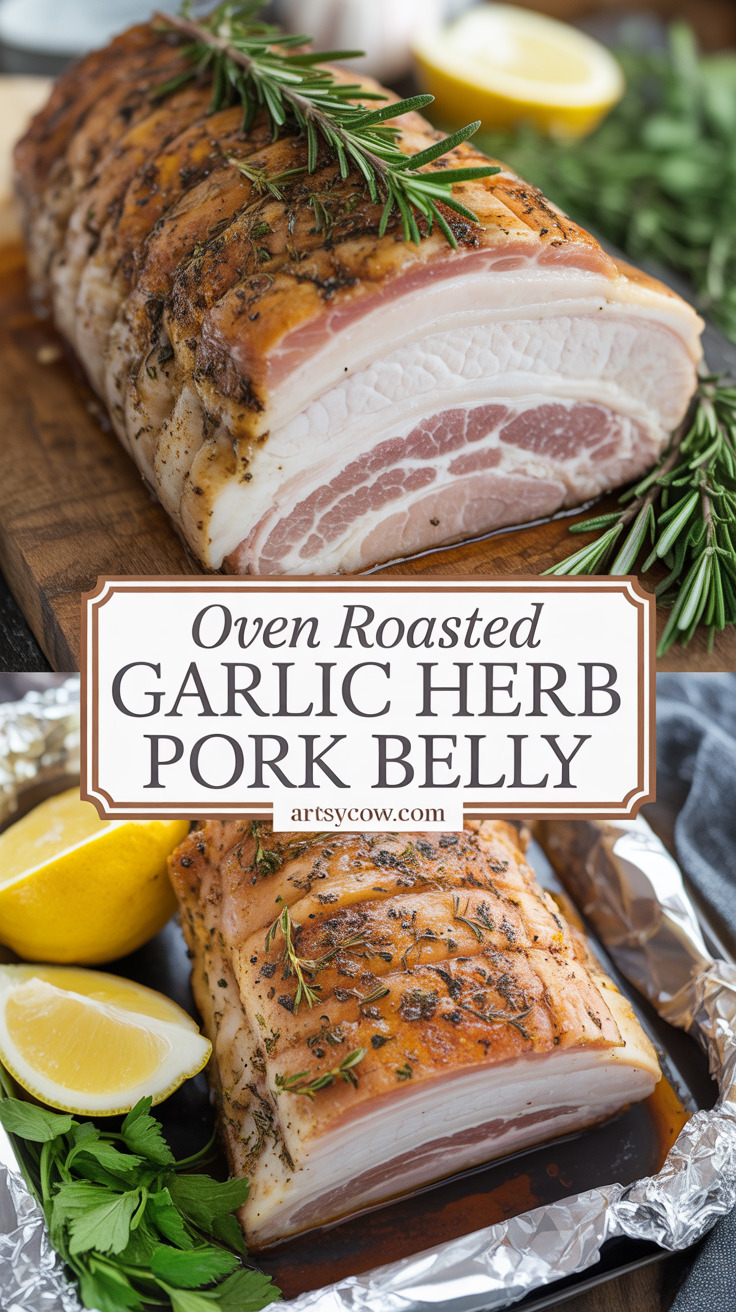 pin-1-Oven Roasted Garlic Herb Pork Belly-1