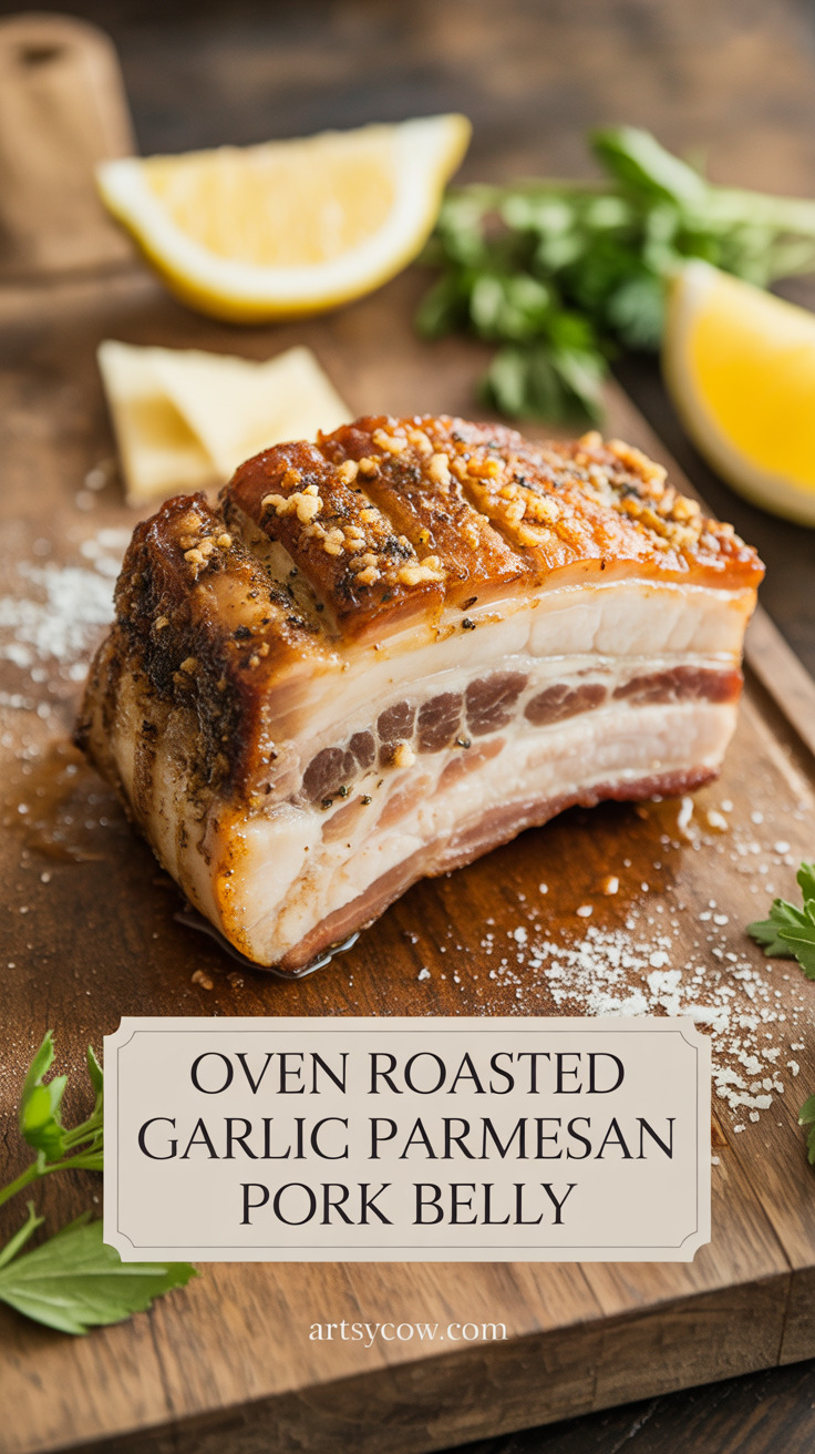 pin-1-Oven Roasted Garlic Parmesan Pork Belly-7
