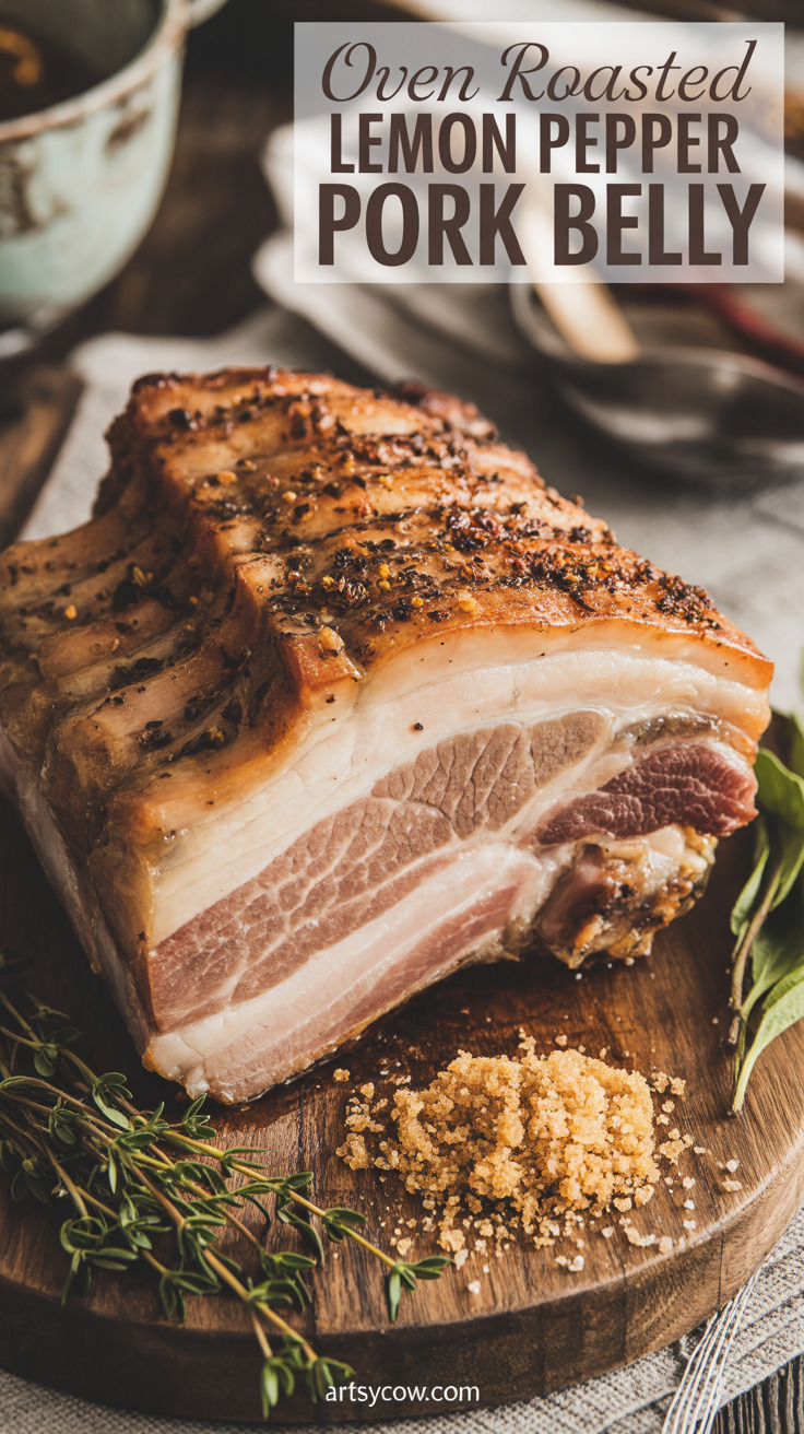 pin-1-Oven Roasted Lemon Pepper Pork Belly-6