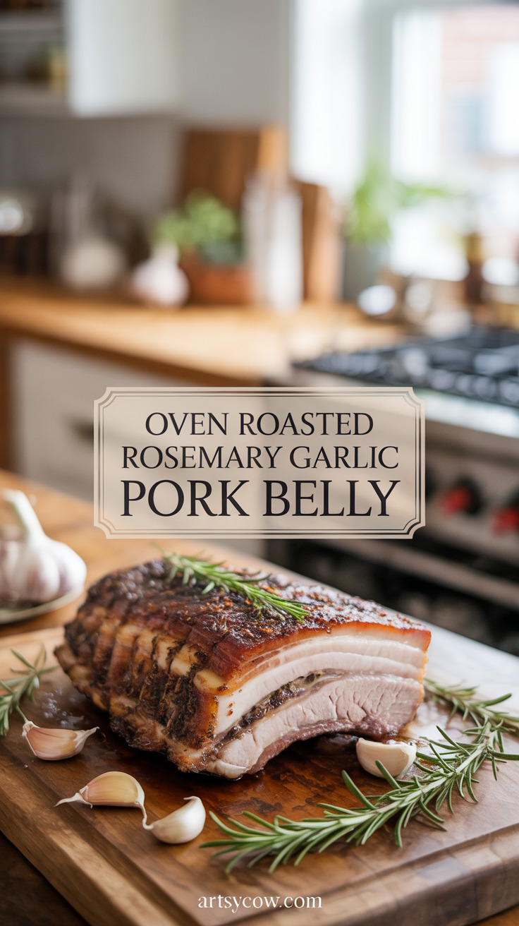 pin-1-Oven Roasted Rosemary Garlic Pork Belly-5