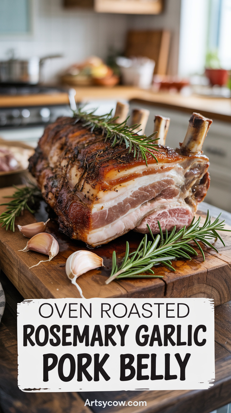 pin-1-Oven Roasted Rosemary Garlic Pork Belly-6