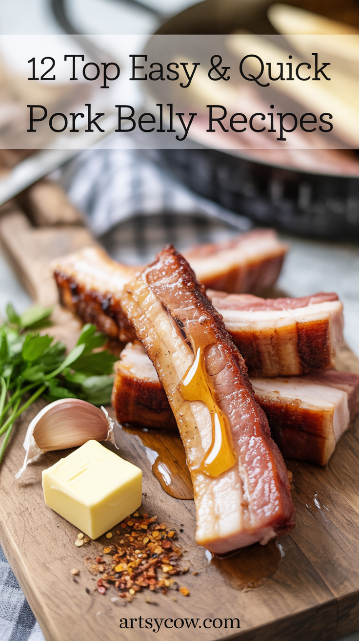 pin-5-Easy Quick Garlic Butter Pork Belly Strips-3