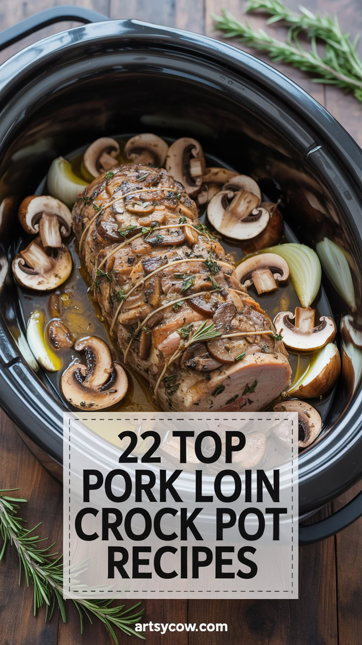 pin-8-Crock Pot Mushroom Pork Tenderloin with Savory Herbs-3
