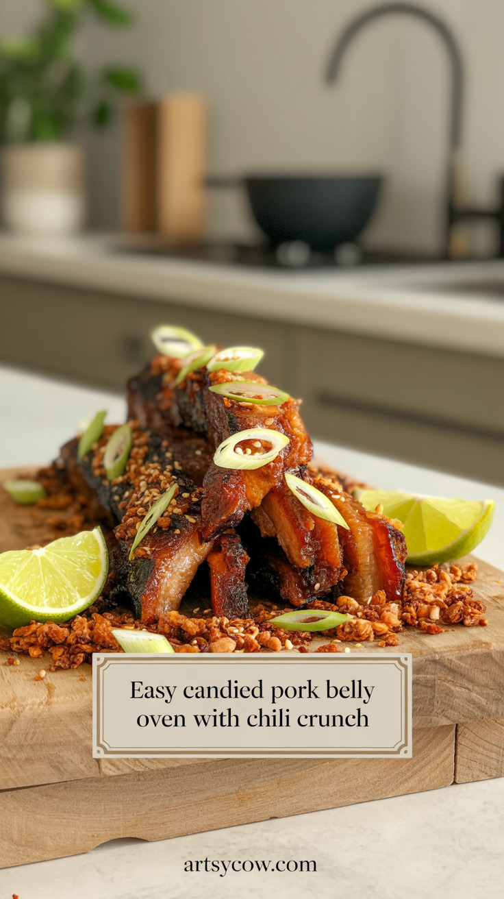 pin-1-Easy Candied Pork Belly Oven with Chili Crunch-4