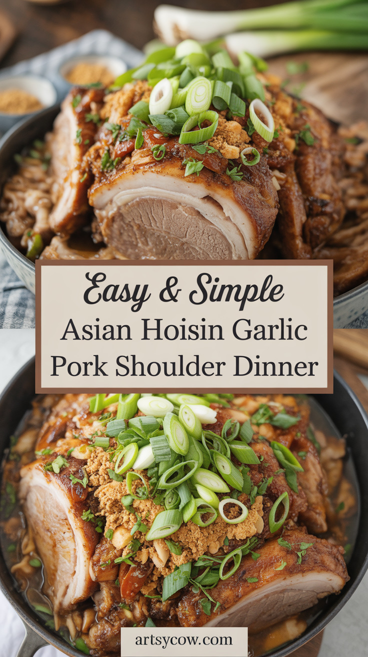 pin-1-Easy & Simple Asian Hoisin Garlic Pork Shoulder Dinner-2