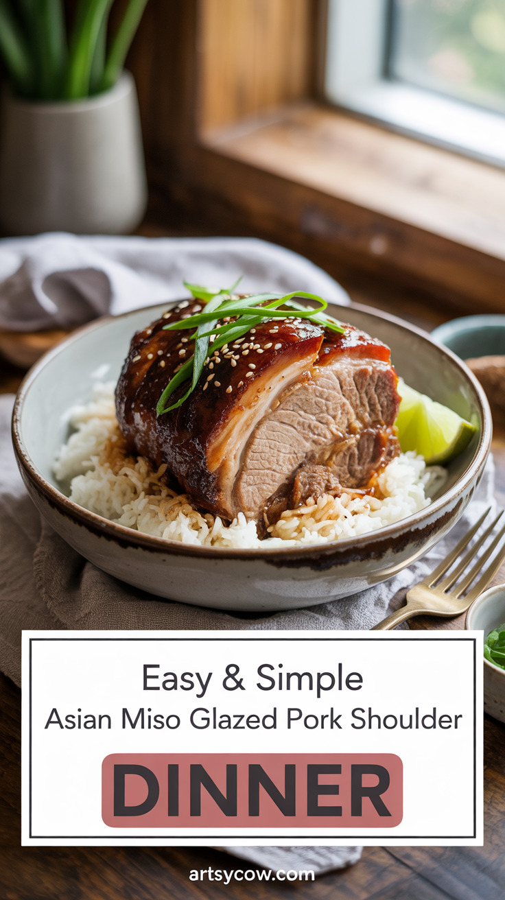 pin-1-Easy & Simple Asian Miso Glazed Pork Shoulder Dinner-4-1