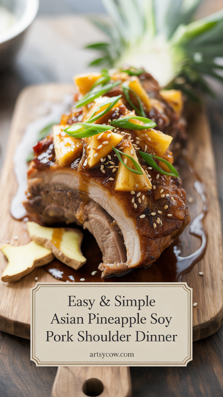 pin-1-Easy & Simple Asian Pineapple Soy Pork Shoulder Dinner-5