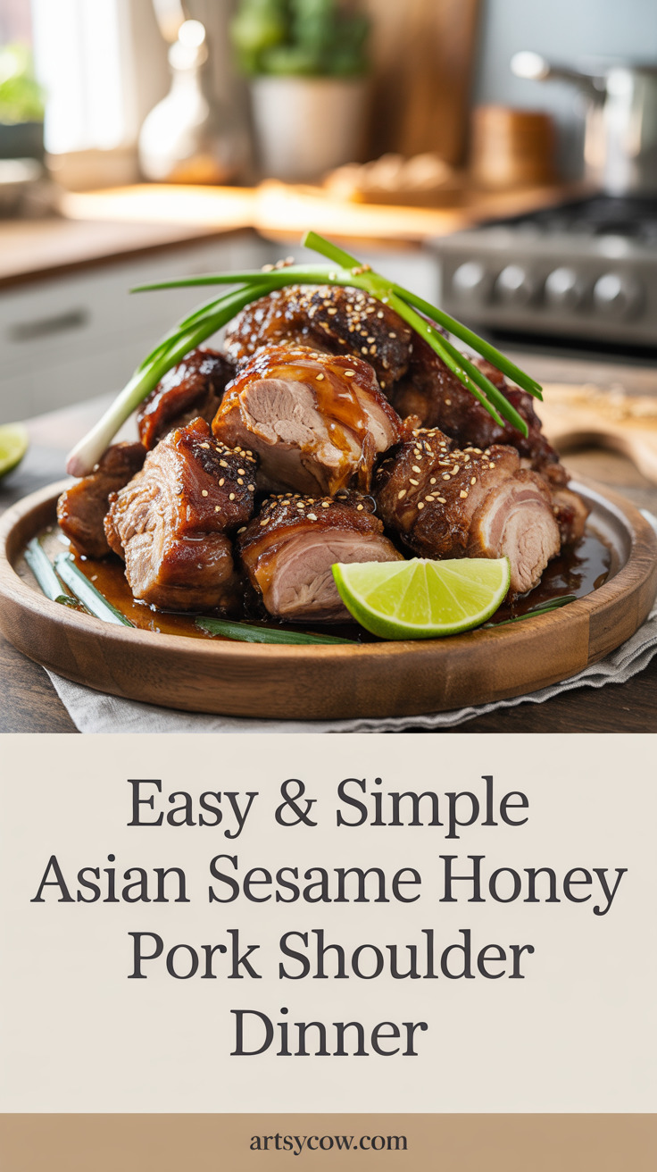 pin-1-Easy & Simple Asian Sesame Honey Pork Shoulder Dinner-6