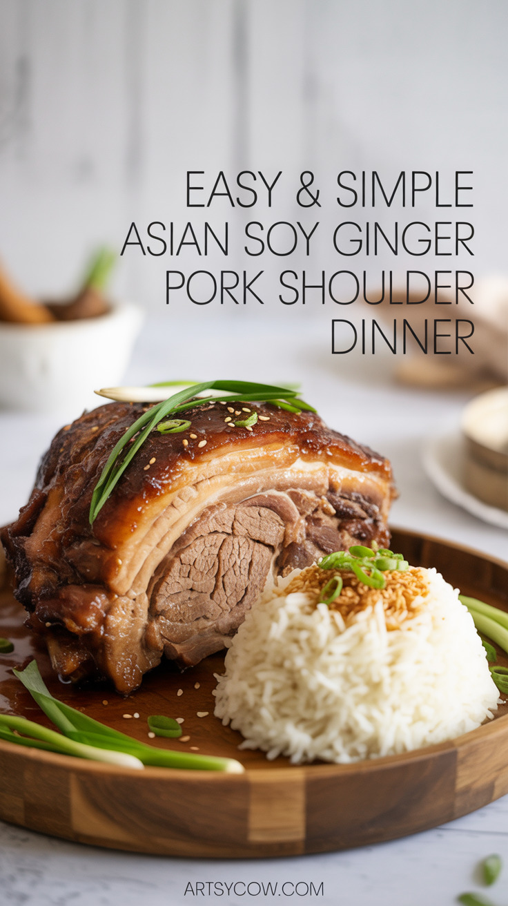 pin-1-Easy & Simple Asian Soy Ginger Pork Shoulder Dinner-5