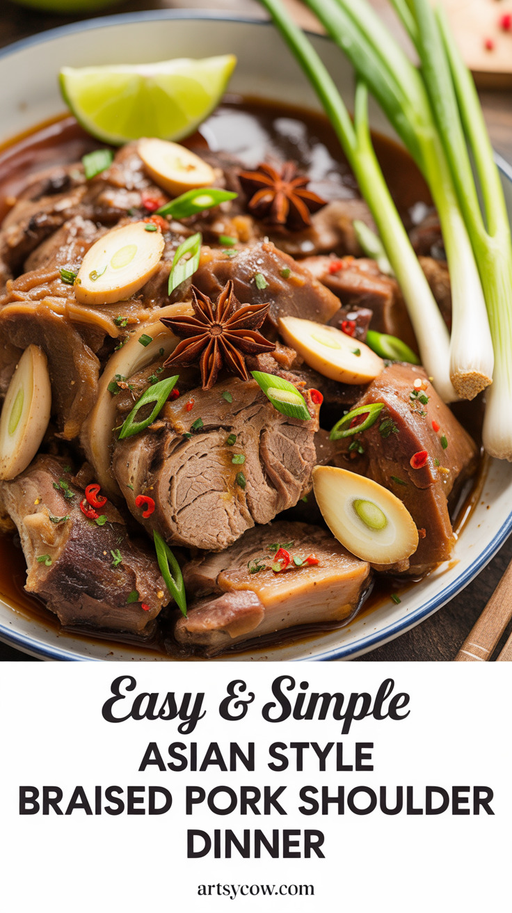 pin-1-Easy & Simple Asian Style Braised Pork Shoulder Dinner-5