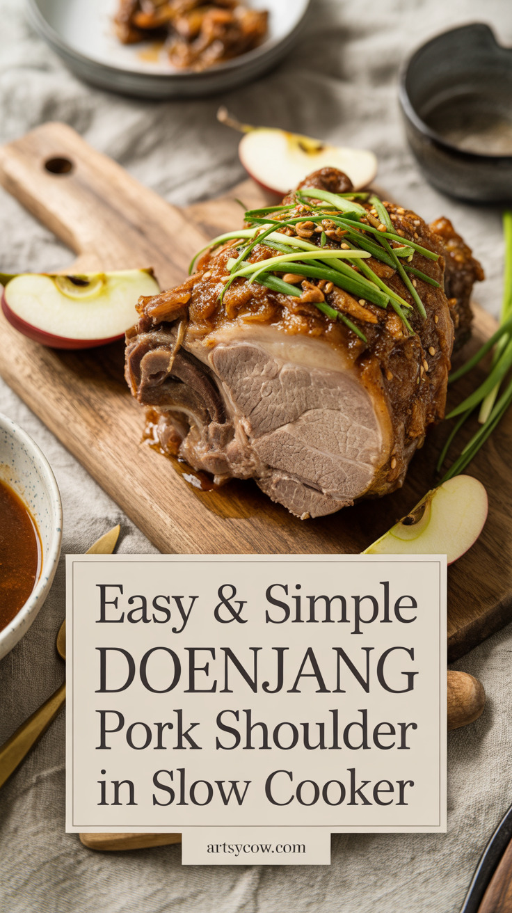 pin-1-Easy & Simple Doenjang Pork Shoulder In Slow Cooker-3-1