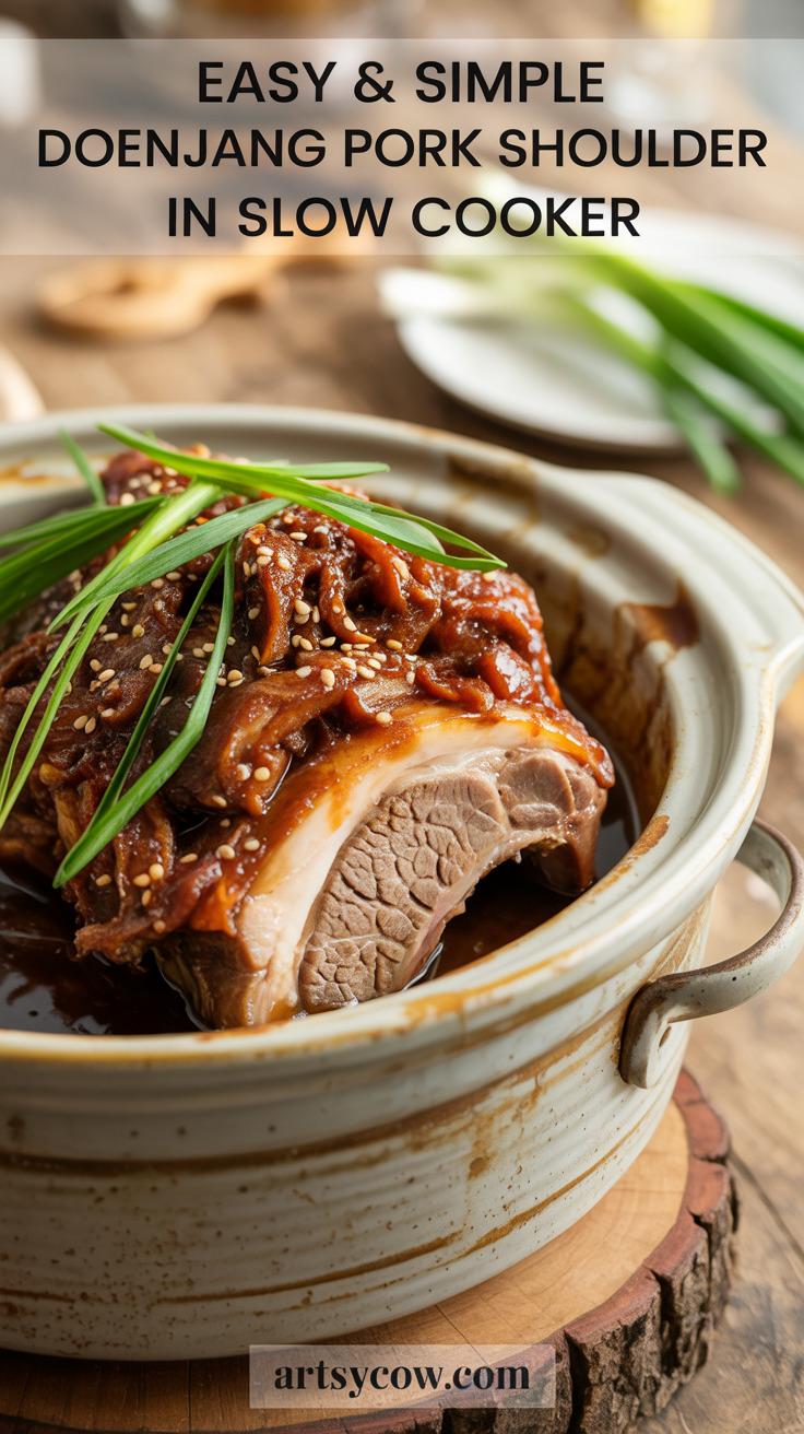 pin-1-Easy & Simple Doenjang Pork Shoulder In Slow Cooker-3-2