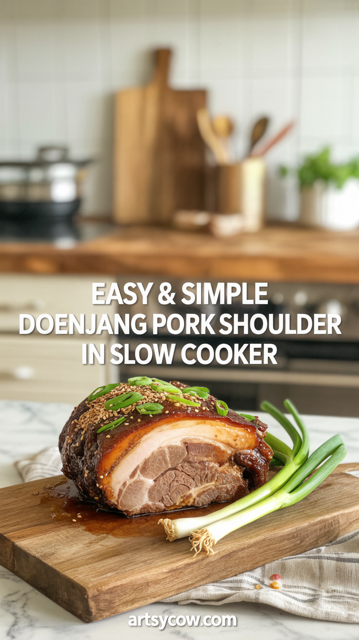 pin-1-Easy & Simple Doenjang Pork Shoulder In Slow Cooker-4-1