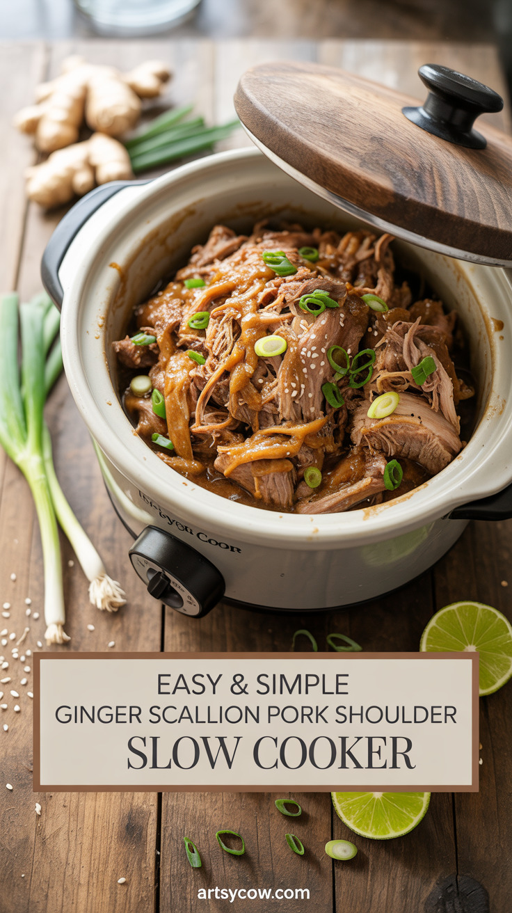 pin-1-Easy & Simple Ginger Scallion Pork Shoulder Slow Cooker-3-2