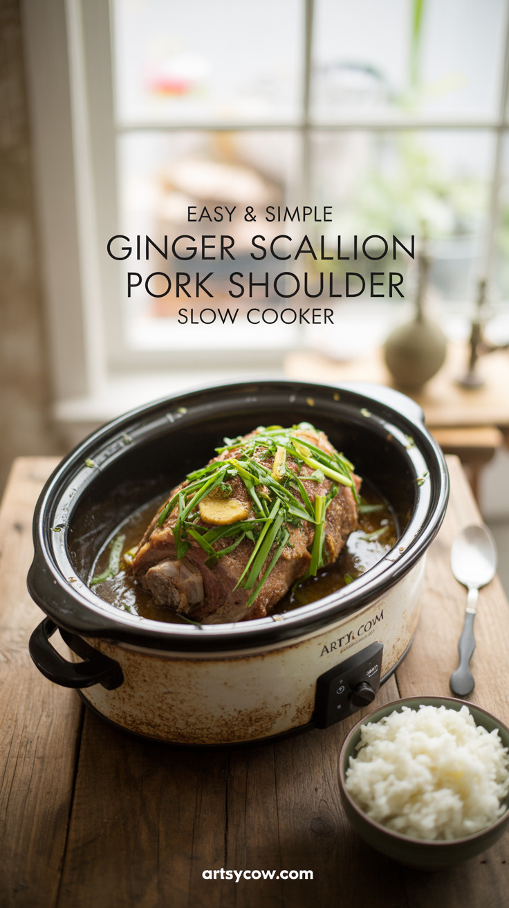 pin-1-Easy & Simple Ginger Scallion Pork Shoulder Slow Cooker-5