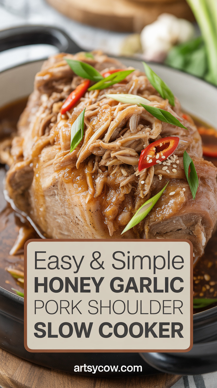 pin-1-Easy & Simple Honey Garlic Pork Shoulder Slow Cooker-1-1