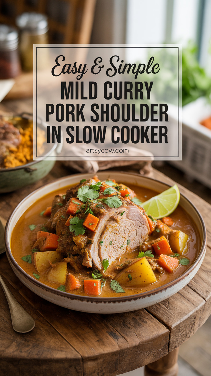 pin-1-Easy & Simple Mild Curry Pork Shoulder In Slow Cooker-10