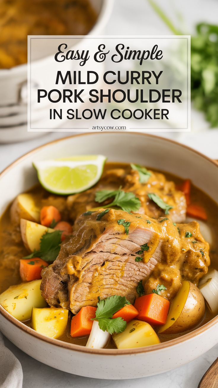 pin-1-Easy & Simple Mild Curry Pork Shoulder In Slow Cooker-4-2