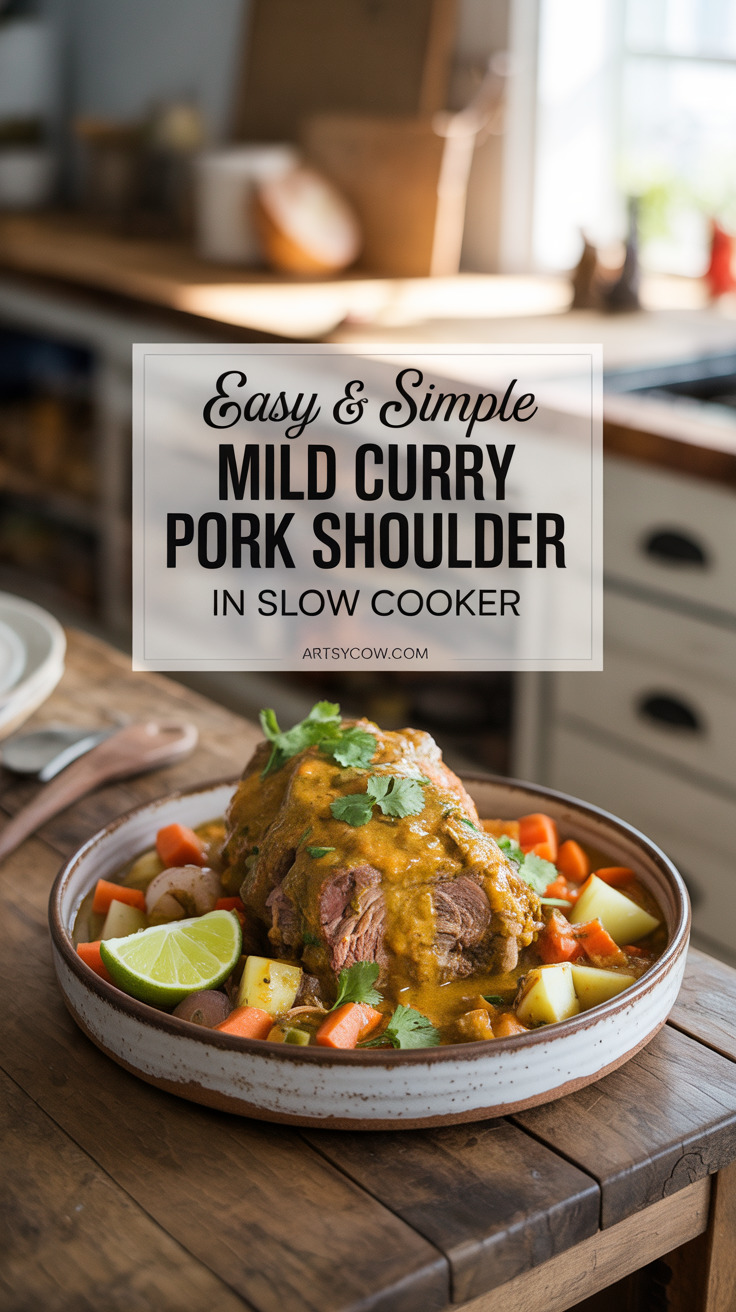 pin-1-Easy & Simple Mild Curry Pork Shoulder In Slow Cooker-7